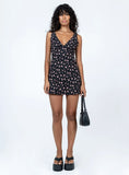 Nellie Mini Dress Black Floral