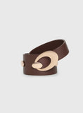 Jaide Low Waist Belt Brown Gold