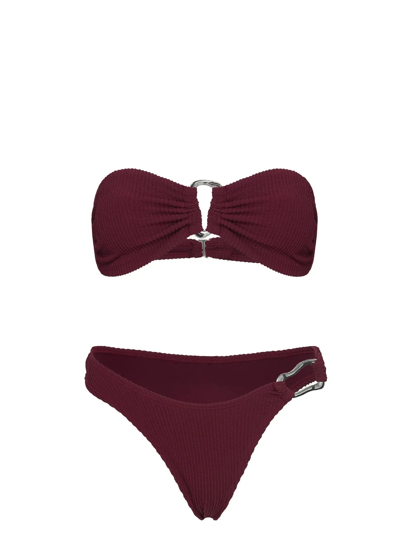 Zemi Hardware High Side Cheeky Bikini Bottoms Red