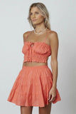 Evelyn Peach Two Piece Mini Dress