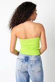 Becca Apple Green Twist Knot Tube Top
