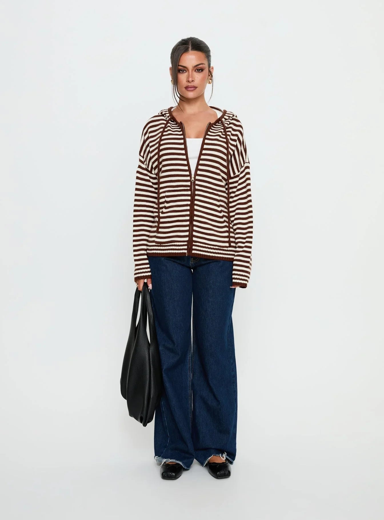 Brienna Zip Jacket Brown