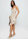 Chrysalis Asymmetrical Midi Dress Multi Floral