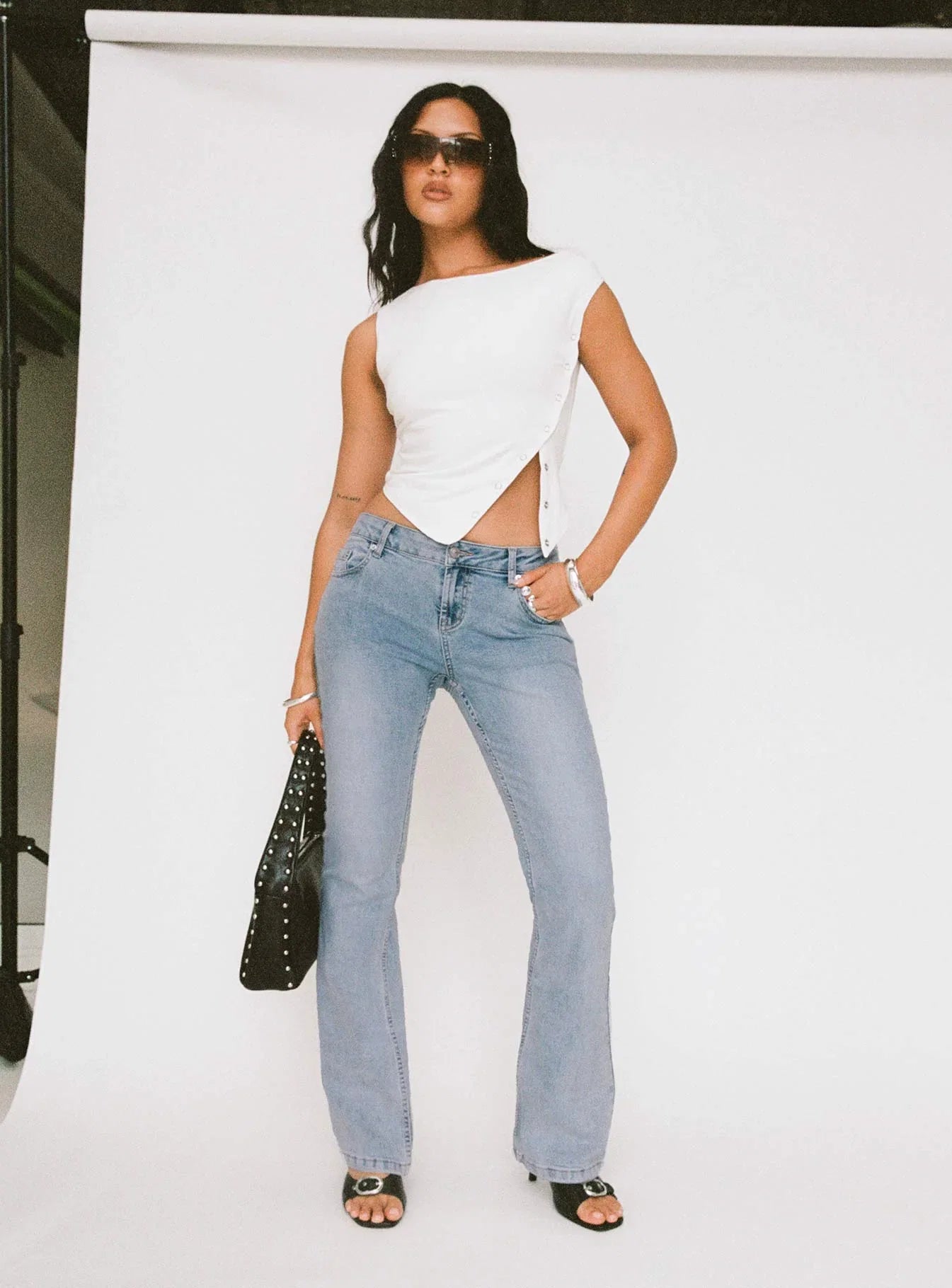 Bethany Low Rise Bootleg Jeans Light Wash