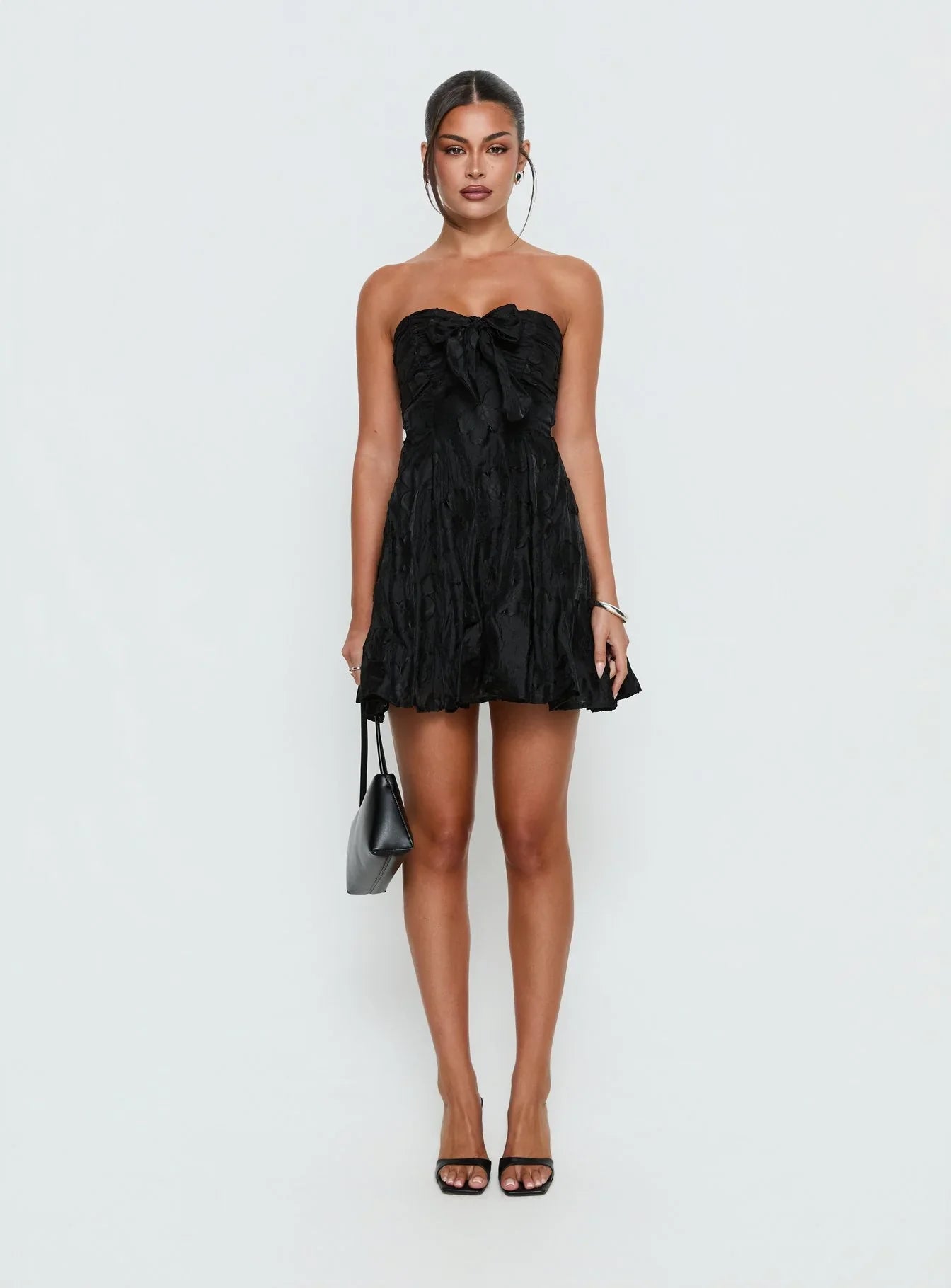 Loulani Strapless Mini Dress Black