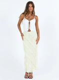 Amitri Lace Up Top Ivory