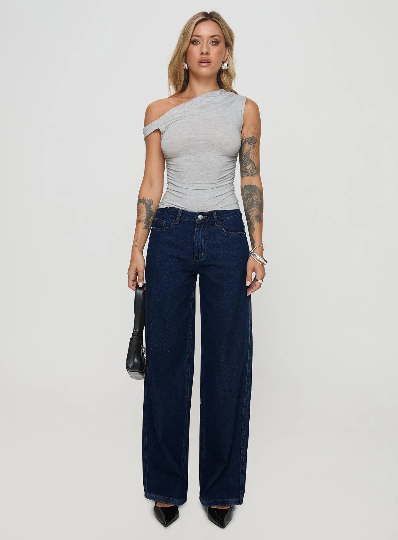 Beller Top Marle Grey