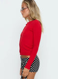 Lauraine Cardigan Red
