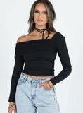 Lynsey Long Sleeve Top Black