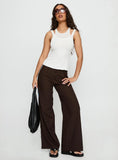 Wendi Tipping Suit Pant Brown Blue