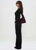 Everlong Mid Rise Straight Leg Jeans Mid Black Wash