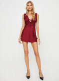 Nourish Mini Dress Burgundy