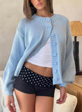 Nakaia Folded Micro Shorts Black Polka