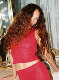 Hugs Kisses Knit Top Red