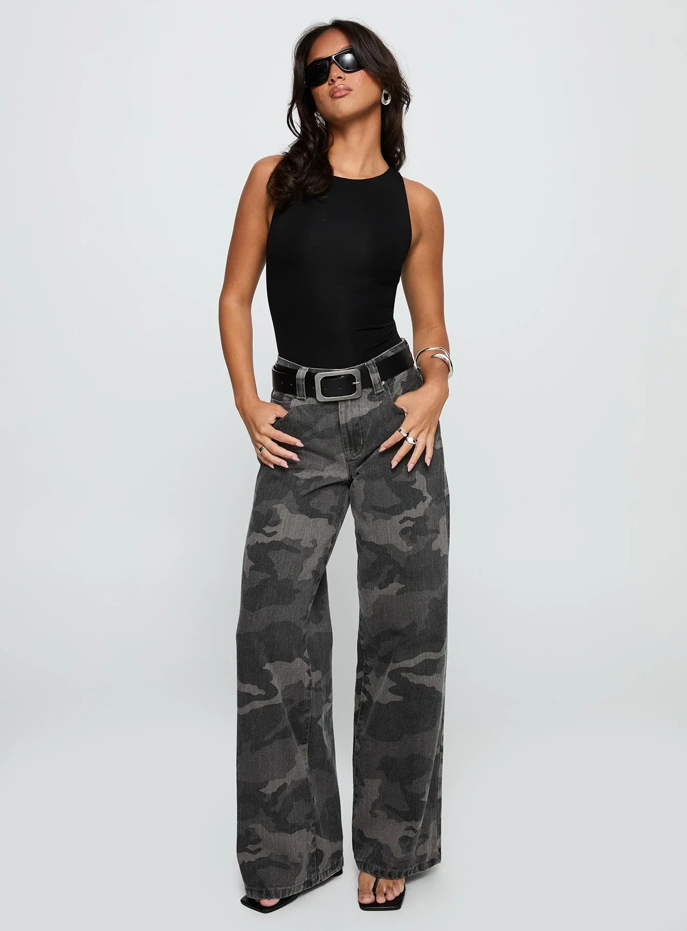 Majesty Tie Back Bodysuit Black