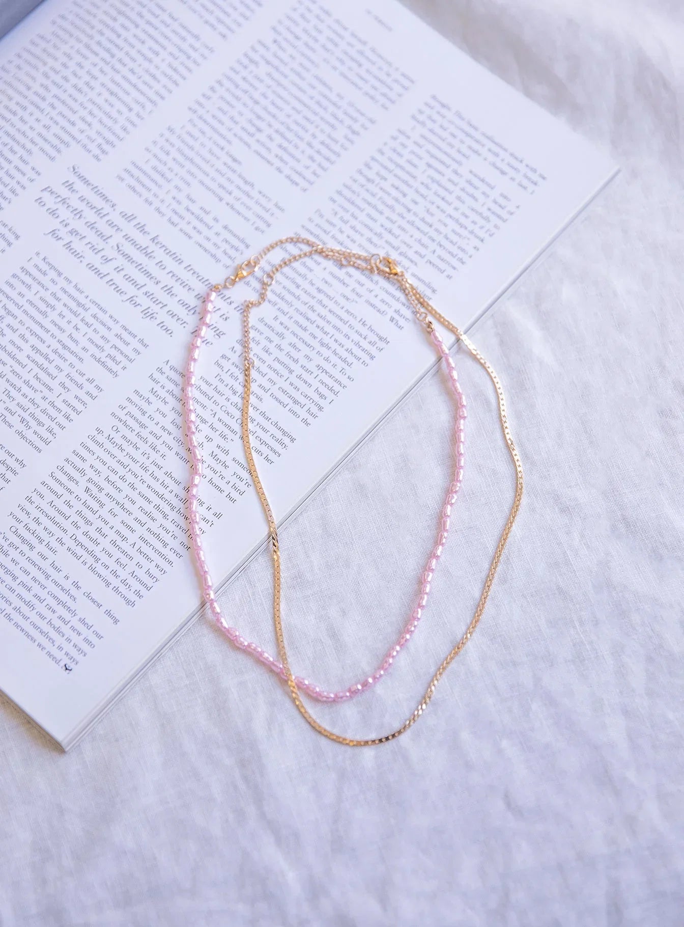 In The Zone Necklace Set Pink