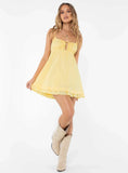 Empress Of Love Mini Dress Yellow