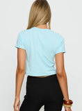 Love From Sorrento Graphic Top Blue