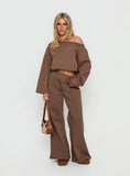 Peaks Flared Track Pants Cocoa