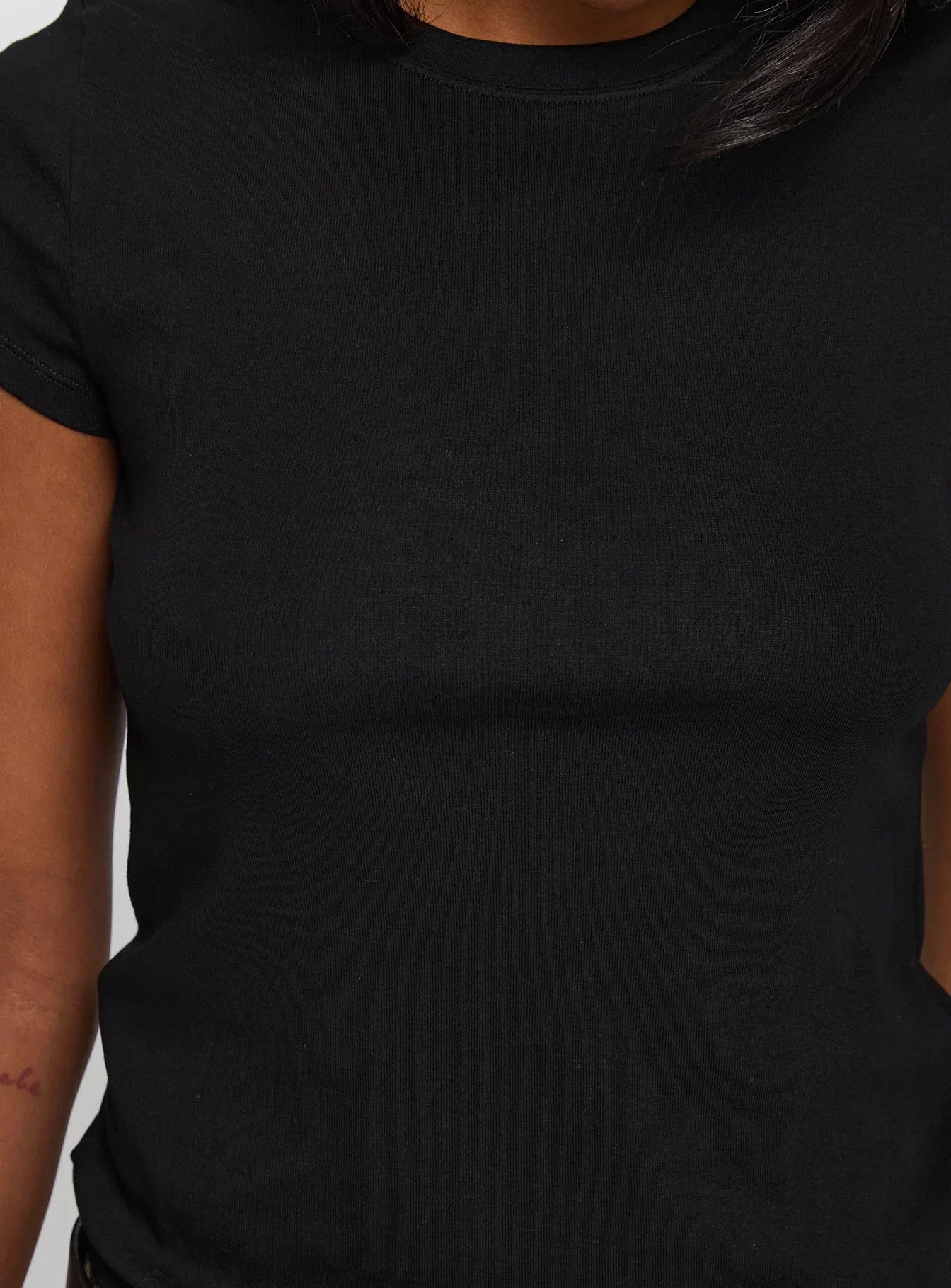 Prestige Longline Baby Tee Black