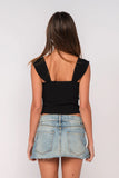 Selma Black Corset Top
