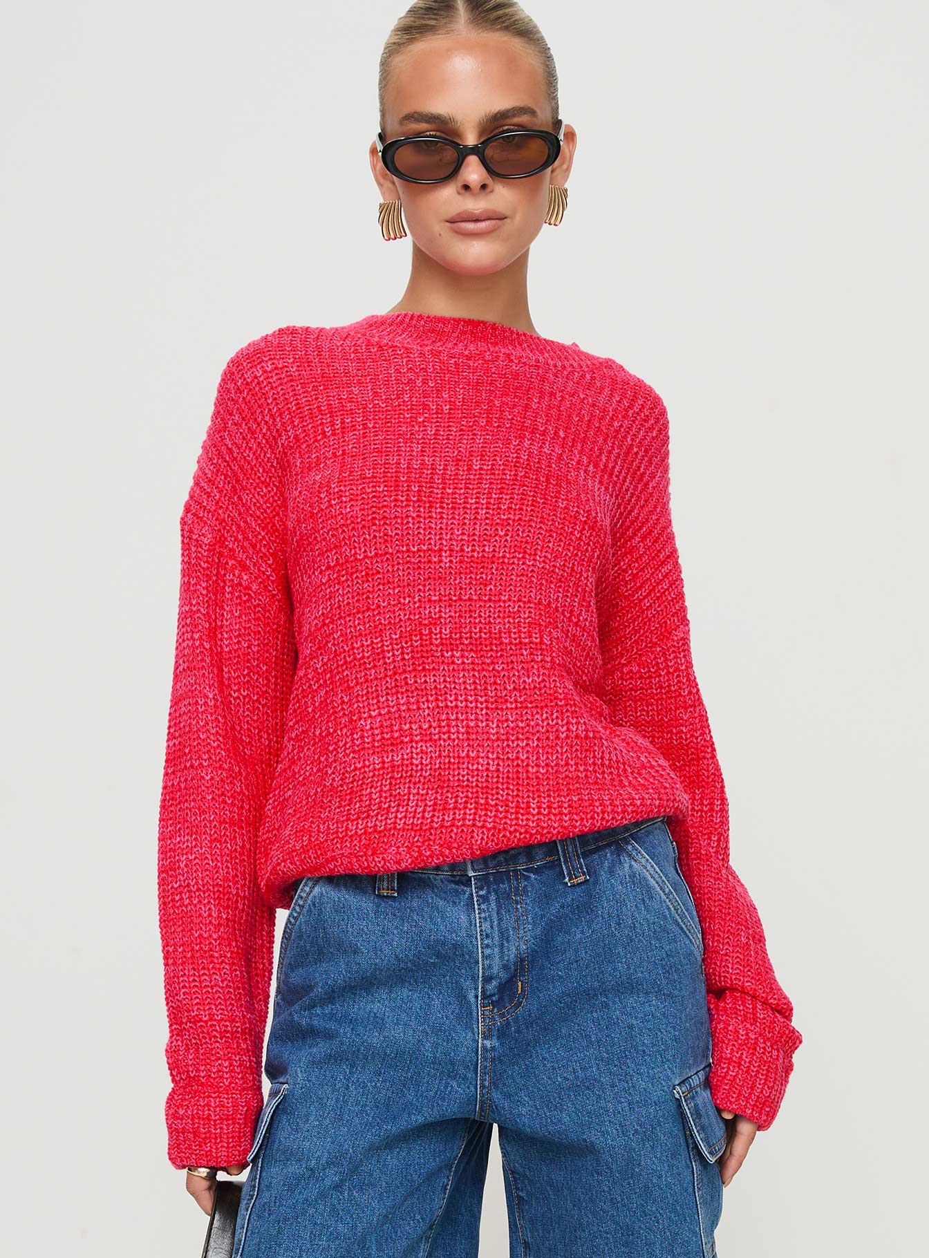Bae Sweater Pink Red