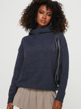 Oswin Turtleneck Sweater Navy