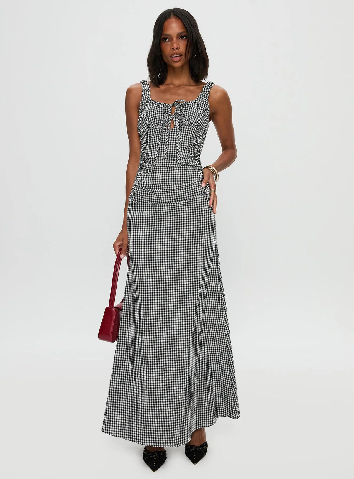 Roundtrip Maxi Dress Black White
