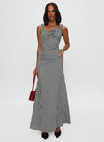 Roundtrip Maxi Dress Black White