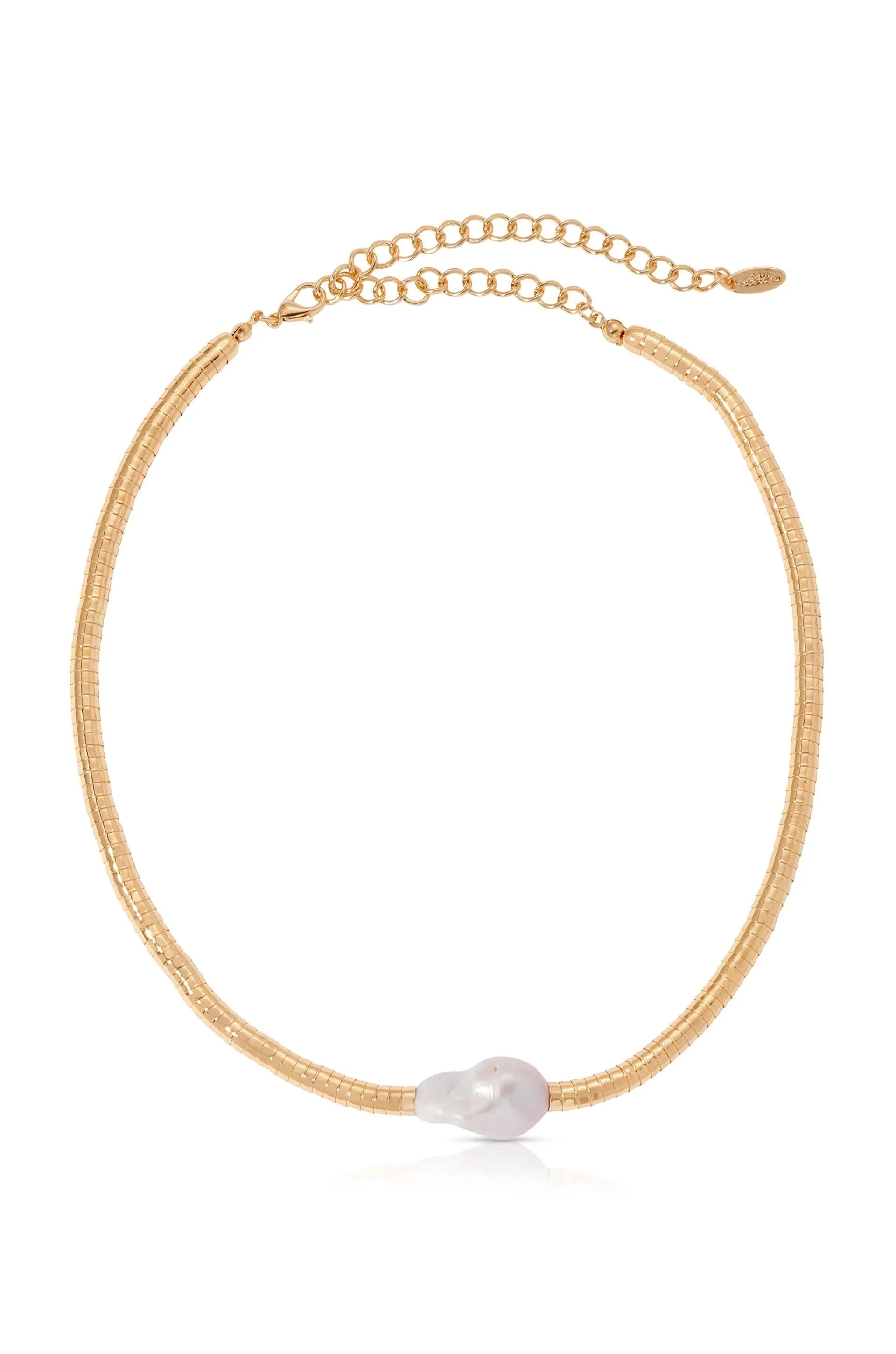 Ettika Liquid Gold and Pearl Choker