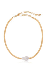 Ettika Liquid Gold and Pearl Choker