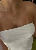 Santino Lock Necklace Pack Gold