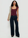 Auroraah Frill Top Cherry