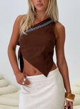 Frankle Top Chocolate Blue
