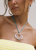 Zenda Necklace Blue Silver