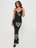 Stardrop Maxi Dress Black Floral