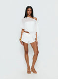 Senzo Wrap Shorts White