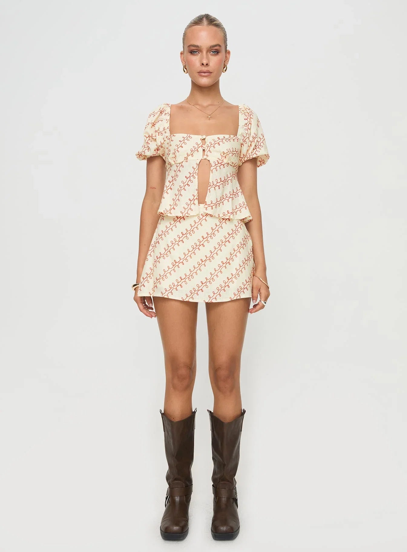 Adios Linen Blend Skort Multi