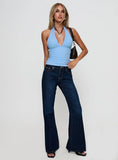 Emaline Halter Top Blue