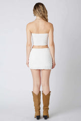 Lydia White Mini Skirt