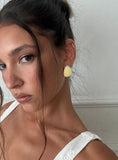 Vanita Earrings Silver Yellow