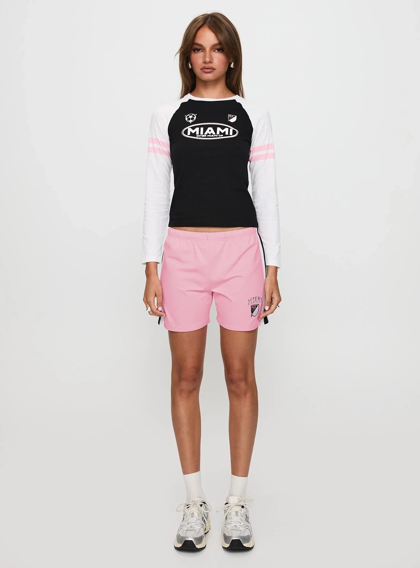 Bend It Athletic Shorts Pink