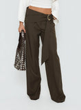 Elisson Layered Buckle Pants Grey