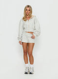 Daytime Cropped Blouson Hoodie Snow Marle