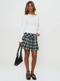 Winn dixie Pleated Mini Skirt Check