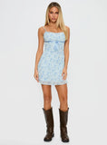 Valencia Mini Dress Blue Floral