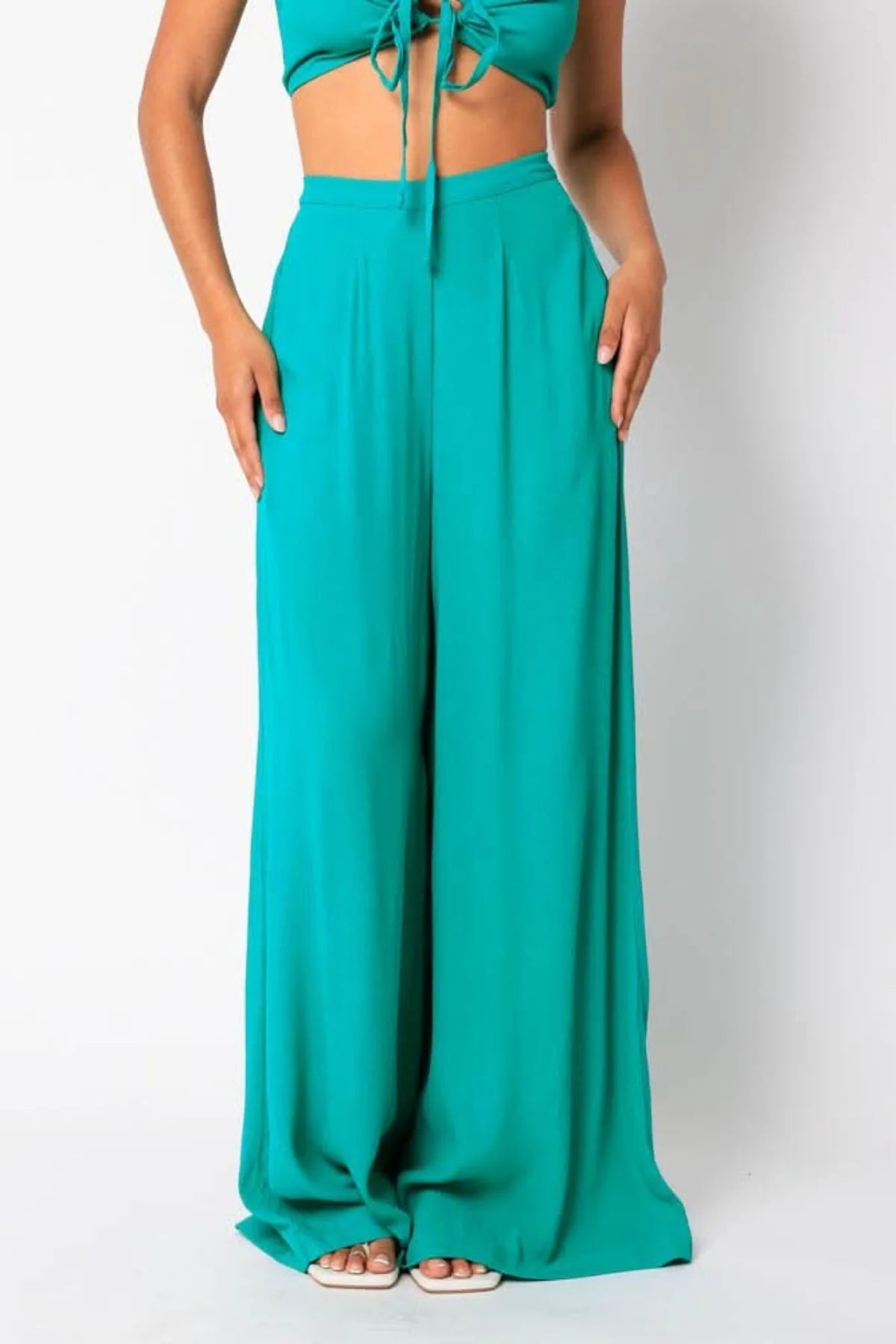 Fira Green Two Piece Jumpsuit