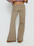 Summits Flared Track Pants Latte