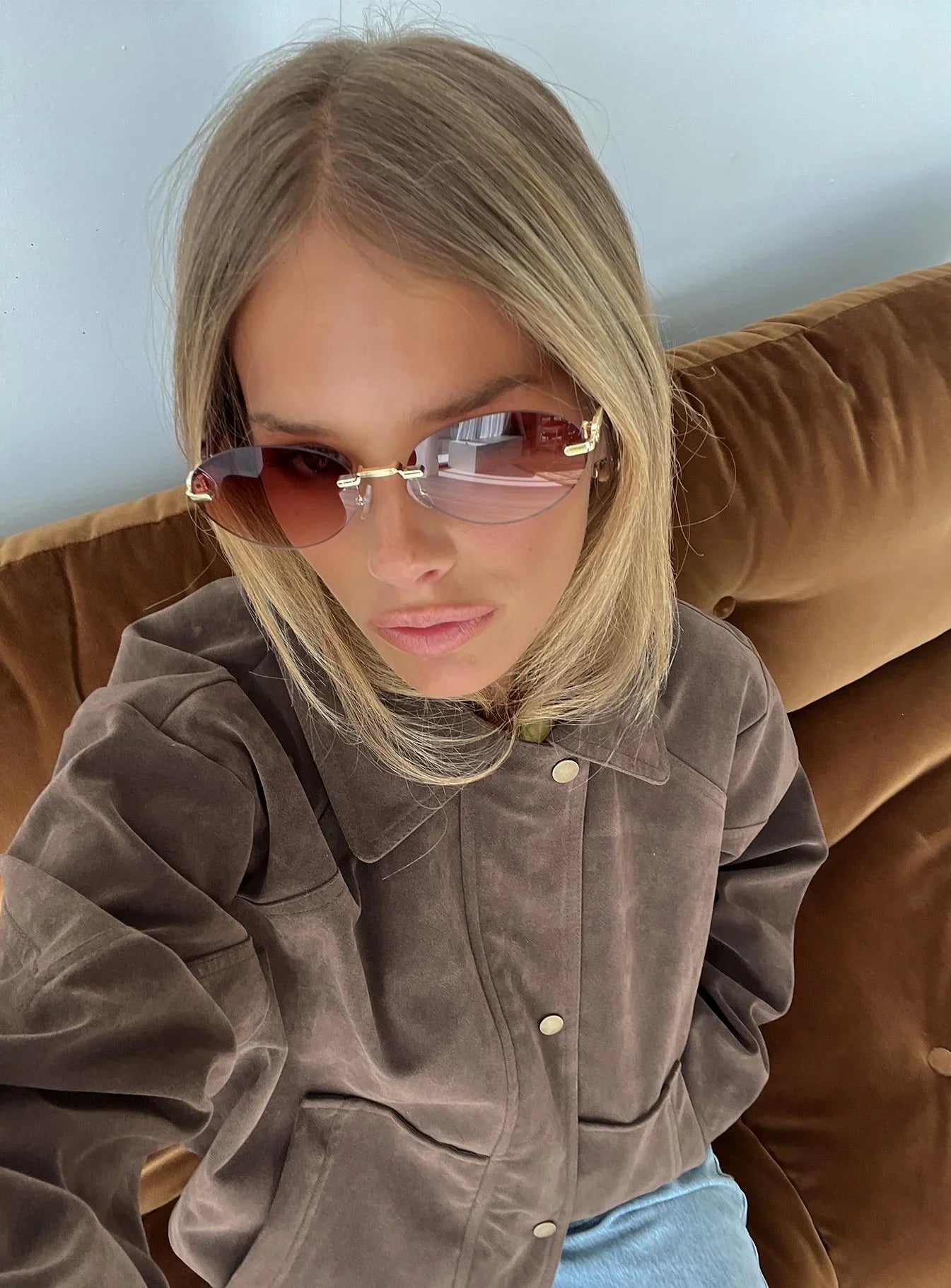 Katja Sunglasses Brown Gold