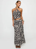 Eleganza Maxi Skirt Zebra